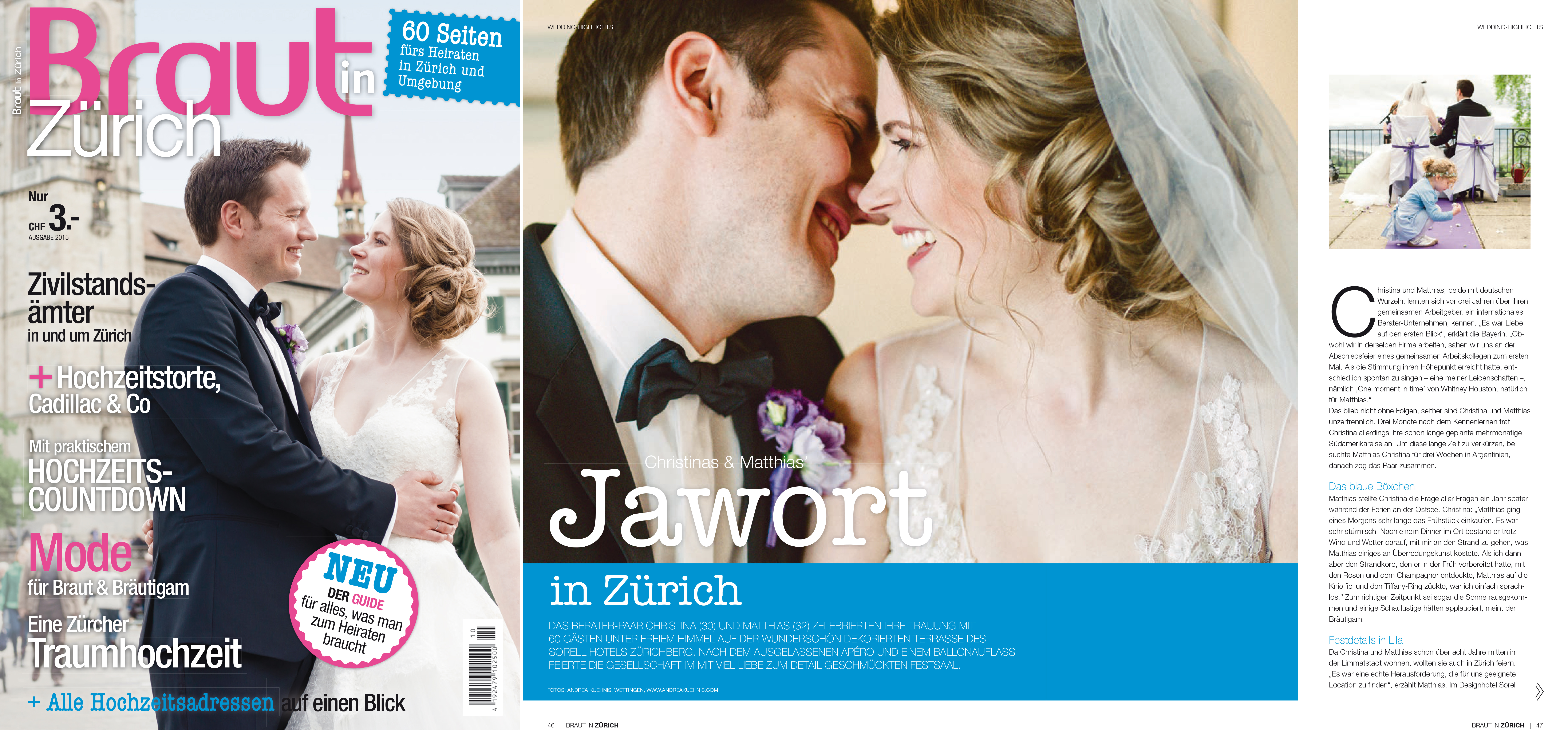 Braut in Zuerich Reportage 