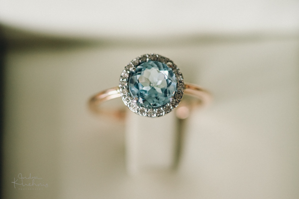 Hochzeit Diamant ring Blau