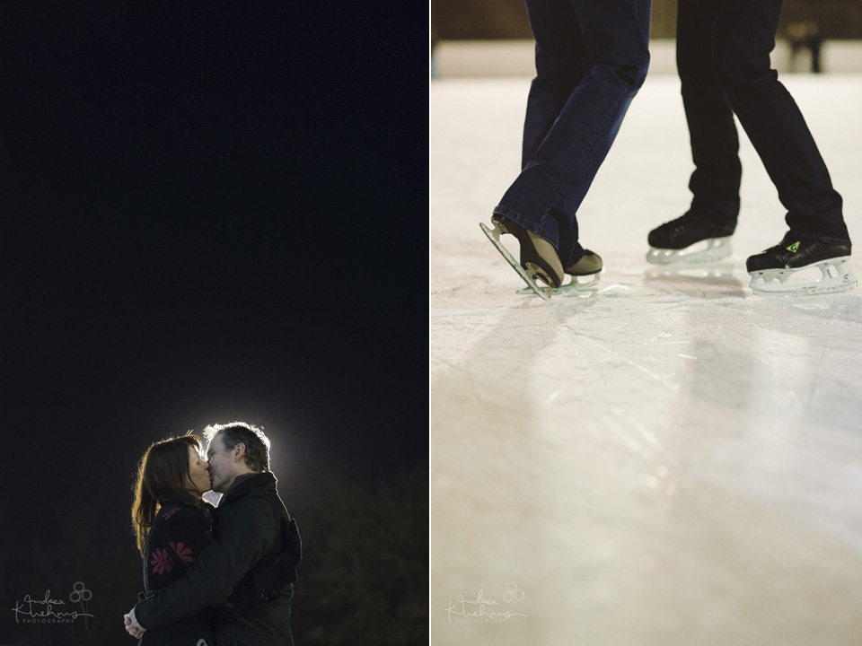 Ice skating Engagement session